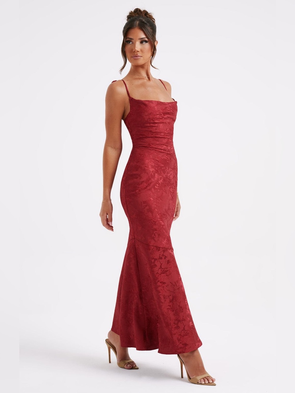 Baby boo Whitney Jacquard Maxi Dress Size Small NWT
